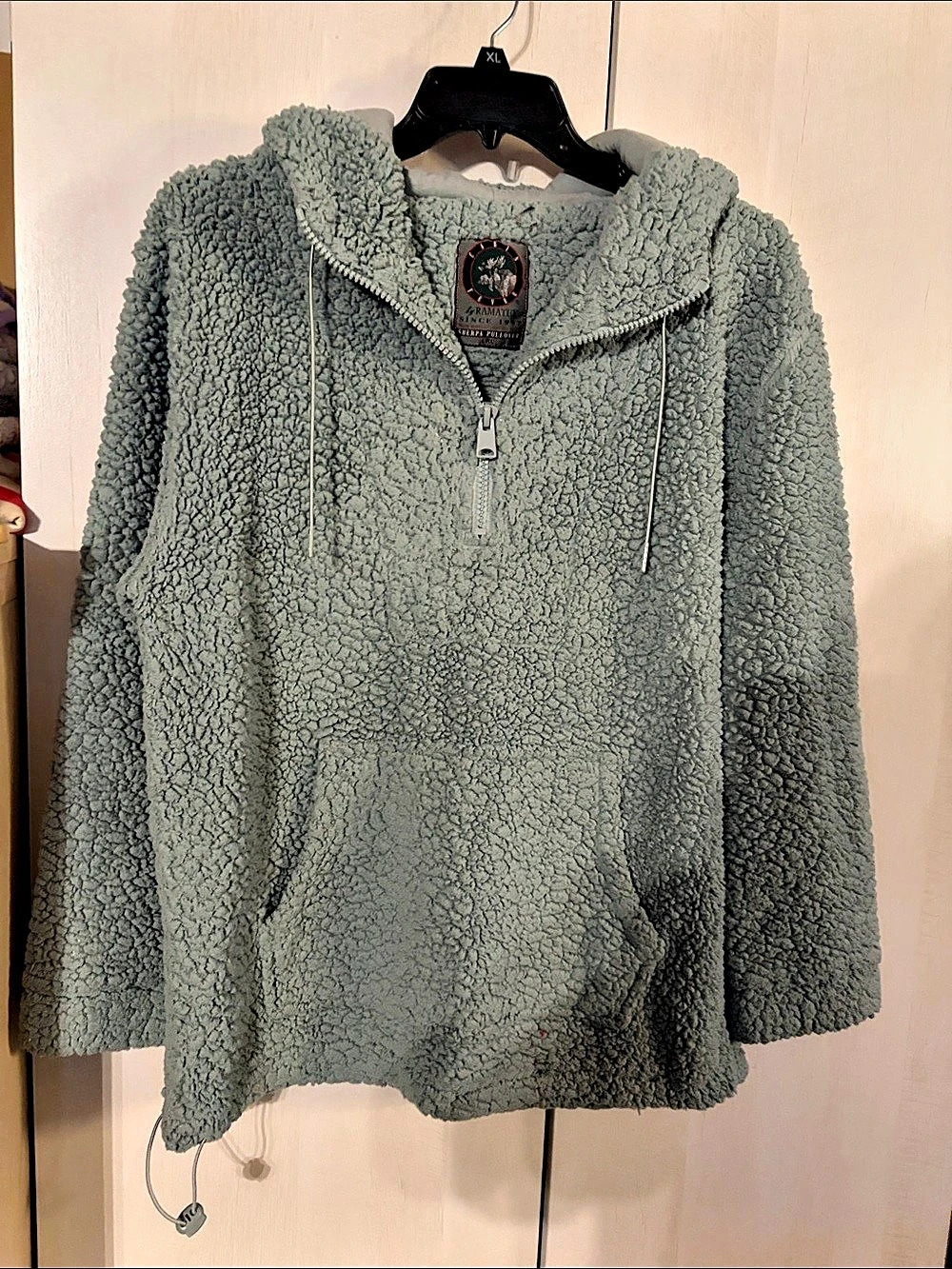 Paramax Sherpa Pullover Hoodie in Green